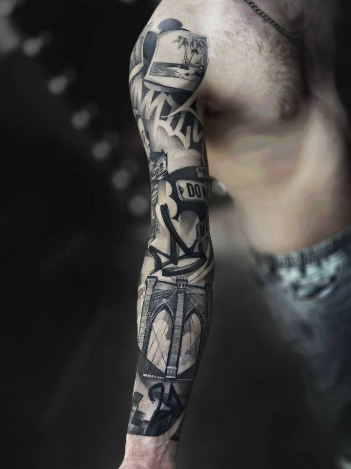 Tattoo: black & grey realism